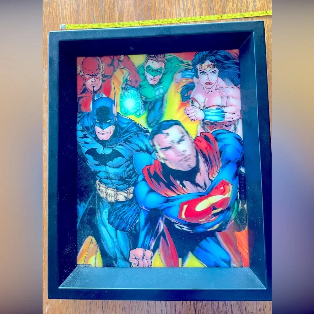 3D Super Hero framed Picture 9 1/2 x 11 1/4
